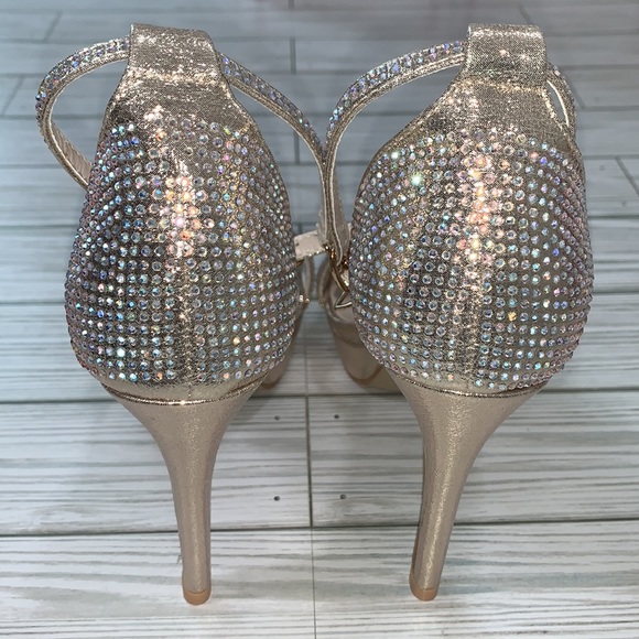 Lala Ikai Rhinestone Strappy High Heel - Picture 6 of 8